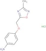 4-[(3-Methyl-1,2,4-oxadiazol-5-yl)methoxy]aniline hydrochloride