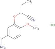 2-[5-(Aminomethyl)-2-methoxyphenoxy]butanenitrile hydrochloride