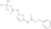 Benzyl N-[(1S,4R)-4-{[(tert-butoxy)carbonyl]amino}cyclopent-2-en-1-yl]carbamate