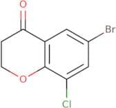 6-Bromo-8-chloro-3,4-dihydro-2H-1-benzopyran-4-one