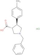 trans-1-Benzyl-4-(p-tolyl)pyrrolidine-3-carboxylic acid Hydrochloride