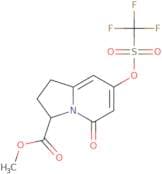 Methyl 5-oxo-7-(((trifluoromethyl)sulfonyl)oxy)-1,2,3,5-tetrahydroindolizine-3-carboxylate