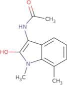 N-(2-Hydroxy-1,7-dimethyl-1H-indol-3-yl)acetamide