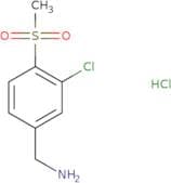 (3-Chloro-4-methanesulfonylphenyl)methanamine hydrochloride
