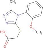 2-{[4-(2-Methoxyphenyl)-5-methyl-4H-1,2,4-triazol-3-yl]sulfanyl}acetic acid