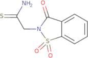2-(1,1,3-Trioxo-2,3-dihydro-1,2-benzothiazol-2-yl)ethanethioamide