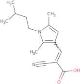 (2E)-2-Cyano-3-[2,5-dimethyl-1-(3-methylbutyl)-1H-pyrrol-3-yl]acrylic acid
