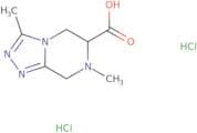 3,7-Dimethyl-5H,6H,7H,8H-[1,2,4]triazolo[4,3-a]pyrazine-6-carboxylic acid dihydrochloride