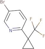 5-Bromo-2-[1-(trifluoromethyl)cyclopropyl]pyridine