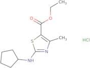 Ethyl 2-(cyclopentylamino)-4-methyl-1,3-thiazole-5-carboxylate hydrochloride