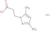 3-(3-Amino-5-methyl-1H-pyrazol-1-yl)propanoic acid hydrochloride