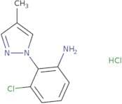 3-Chloro-2-(4-methyl-1H-pyrazol-1-yl)aniline hydrochloride