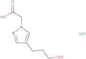 2-[4-(3-Hydroxypropyl)-1H-pyrazol-1-yl]acetic acid hydrochloride