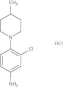 3-Chloro-4-(4-methylpiperidin-1-yl)aniline hydrochloride