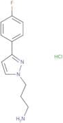3-[3-(4-Fluorophenyl)-1H-pyrazol-1-yl]propan-1-amine hydrochloride