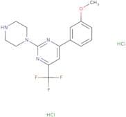 4-(3-Methoxyphenyl)-2-(piperazin-1-yl)-6-(trifluoromethyl)pyrimidine dihydrochloride