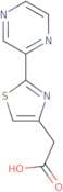 2-[2-(Pyrazin-2-yl)-1,3-thiazol-4-yl]acetic acid