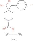 1-(tert-Butoxycarbonyl)-4-(4-fluorobenzyl)piperidine-4-carboxylic acid
