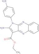 Ethyl 2-amino-1-(4-aminophenyl)-1H-pyrrolo[2,3-b]quinoxaline-3-carboxylate