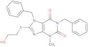 1,7-Dibenzyl-8-[(2-hydroxyethyl)sulfanyl]-3-methyl-2,3,6,7-tetrahydro-1H-purine-2,6-dione