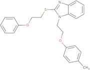 1-[2-(4-Methylphenoxy)ethyl]-2-[(2-phenoxyethyl)thio]-1H-benzimidazole