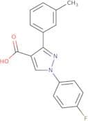 1-(4-Fluorophenyl)-3-(3-methylphenyl)-1H-pyrazole-4-carboxylic acid