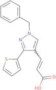 (2E)-3-[1-Benzyl-3-(thiophen-2-yl)-1H-pyrazol-4-yl]prop-2-enoic acid