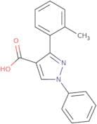 3-(2-Methylphenyl)-1-phenyl-1H-pyrazole-4-carboxylic acid