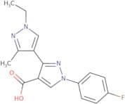 3-(1-Ethyl-3-methyl-1H-pyrazol-4-yl)-1-(4-fluorophenyl)-1H-pyrazole-4-carboxylic acid