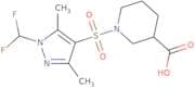 1-{[1-(Difluoromethyl)-3,5-dimethyl-1H-pyrazol-4-yl]sulfonyl}piperidine-3-carboxylic acid
