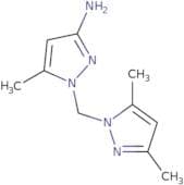 1-[(3,5-Dimethyl-1H-pyrazol-1-yl)methyl]-5-methyl-1H-pyrazol-3-amine