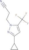 3-[3-Cyclopropyl-5-(trifluoromethyl)-1H-pyrazol-1-yl]propanenitrile