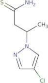 3-(4-Chloro-1H-pyrazol-1-yl)butanethioamide