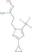 3-[3-Cyclopropyl-5-(trifluoromethyl)-1H-pyrazol-1-yl]-N'-hydroxypropanimidamide