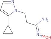 3-(5-Cyclopropyl-1H-pyrazol-1-yl)-N'-hydroxypropanimidamide