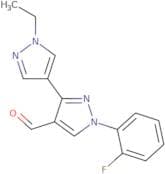 1'-Ethyl-1-(2-fluorophenyl)-1H,1'H-3,4'-bipyrazole-4-carbaldehyde