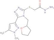 2-{[5-(1,5-Dimethyl-1H-pyrazol-3-yl)-4-[(tetrahydrofuran-2-yl)methyl]-4H-1,2,4-triazol-3-ylsulfany…