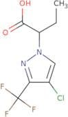 2-[4-Chloro-3-(trifluoromethyl)-1H-pyrazol-1-yl]butanoic acid
