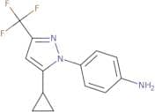 4-[5-Cyclopropyl-3-(trifluoromethyl)-1H-pyrazol-1-yl]aniline