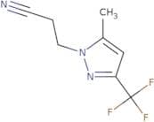 3-[5-Methyl-3-(trifluoromethyl)-1H-pyrazol-1-yl]propanenitrile