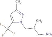 2-Methyl-3-[3-methyl-5-(trifluoromethyl)-1H-pyrazol-1-yl]propan-1-amine