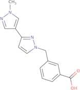 3-{[3-(1-Methyl-1H-pyrazol-4-yl)-1H-pyrazol-1-yl]methyl}benzoic acid