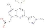 2-[4-(Difluoromethyl)-3-methyl-6-(1-methyl-1H-pyrazol-4-yl)-1H-pyrazolo[3,4-b]pyridin-1-yl]acetic …