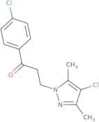 3-(4-Chloro-3,5-dimethyl-1H-pyrazol-1-yl)-1-(4-chlorophenyl)propan-1-one