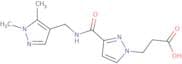 3-(3-{[(1,5-Dimethyl-1H-pyrazol-4-yl)methyl]carbamoyl}-1H-pyrazol-1-yl)propanoic acid