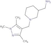 {1-[(Trimethyl-1H-pyrazol-4-yl)methyl]piperidin-3-yl}methanamine