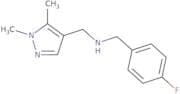 [(1,5-Dimethyl-1H-pyrazol-4-yl)methyl][(4-fluorophenyl)methyl]amine