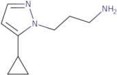 3-(5-Cyclopropyl-1H-pyrazol-1-yl)propan-1-amine
