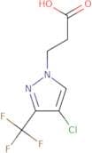 3-[4-Chloro-3-(trifluoromethyl)-1H-pyrazol-1-yl]propanoic acid