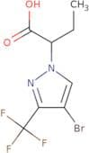 2-[4-Bromo-3-(trifluoromethyl)-1H-pyrazol-1-yl]butanoic acid